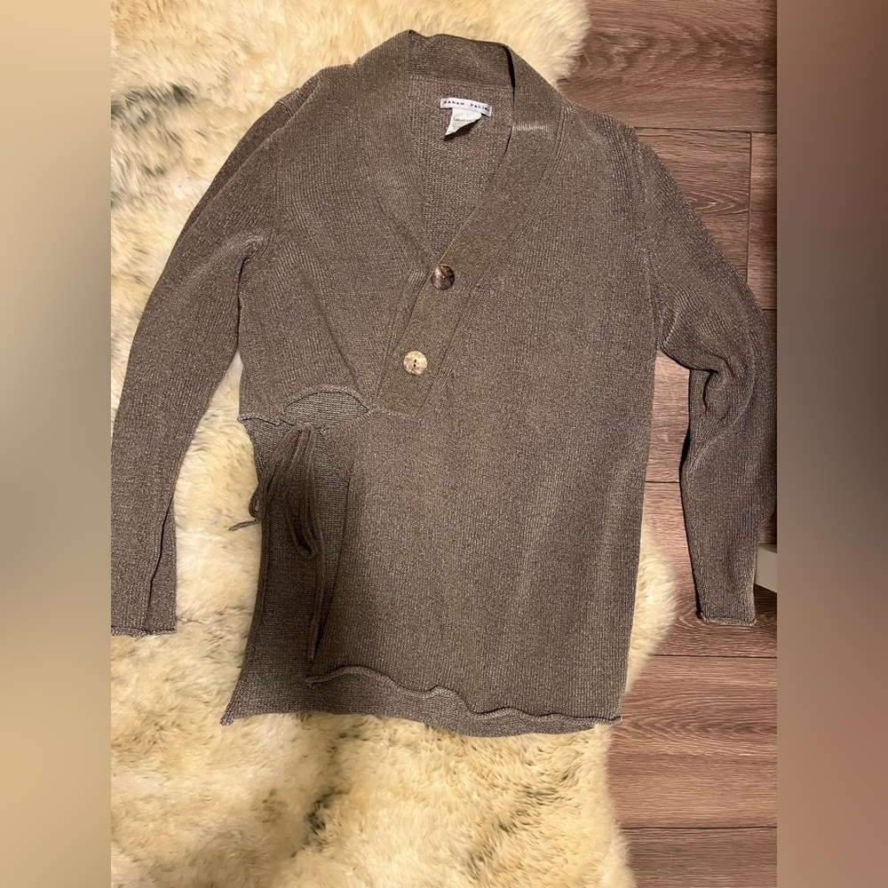Sarah Pacini side crop sweater